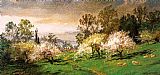Jasper Francis Cropsey Famous Paintings - Flowering Trees